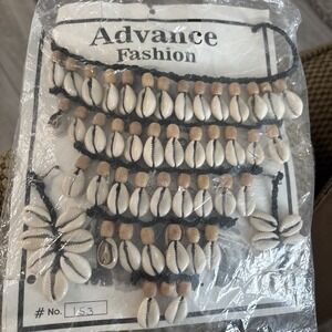 NOS Advance fashion Jewelry Necklace And Earring Set No. 153 Tribal/native